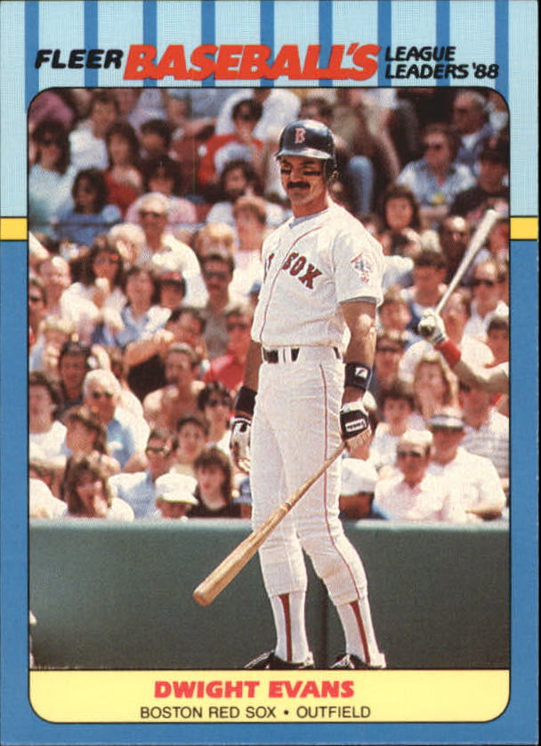 1988 Fleer League Leaders Baseball Cards       011      Dwight Evans